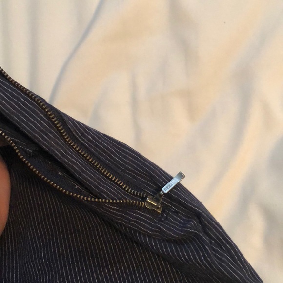 Blue and white striped dress pants - Picture 4 of 4